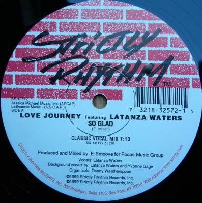 LOVE JOURNEY FEATURING LATANZA WATERS - So Glad