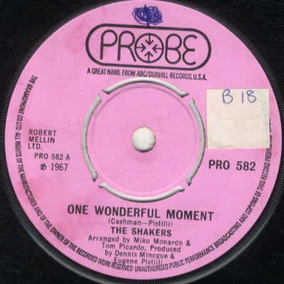 THE SHAKERS - One Wonderful Moment / Love, Love, Love