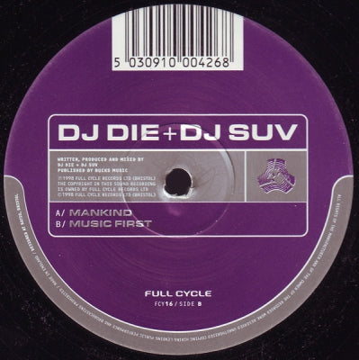 DJ DIE + DJ SUV - Mankind / Music First