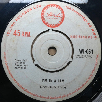 DERRICK & PATSY / DERRICK MORGAN - I'm In A Jam / Blazing Fire