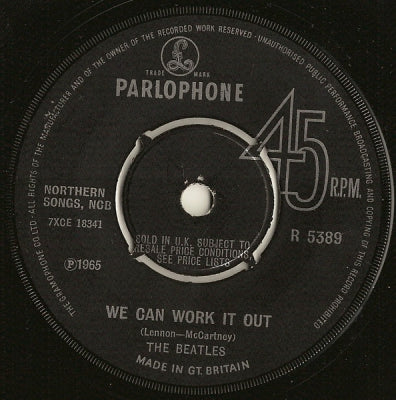 THE BEATLES - We Can Work It Out / Day Tripper