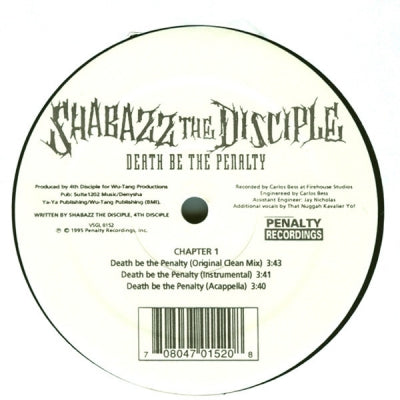 SHABAZZ THE DISCIPLE - Death Be The Penalty