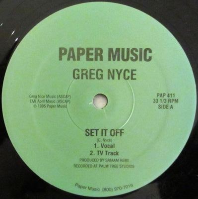 GREG NYCE - Set It Off