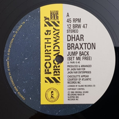 DHAR BRAXTON - Jump Back (Set Me Free)