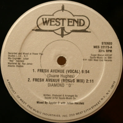 DIAMOND "D" - Fresh Avenue