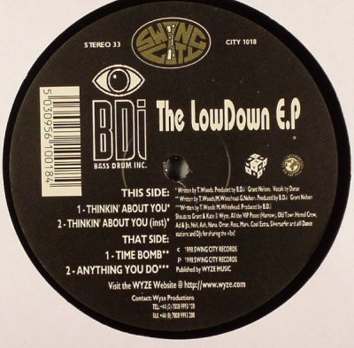 BDI (BASS DRUM INC.) - Lowdown E.P