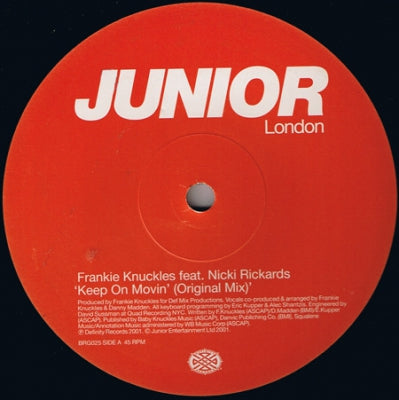FRANKIE KNUCKLES FEAT. NICKI RICKARDS - Keep On Movin'