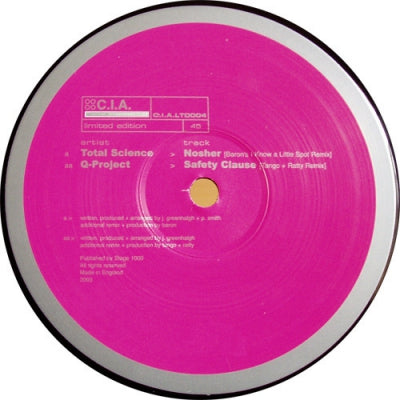 TOTAL SCIENCE / Q-PROJECT - Nosher / Safety Clause (Remixes)