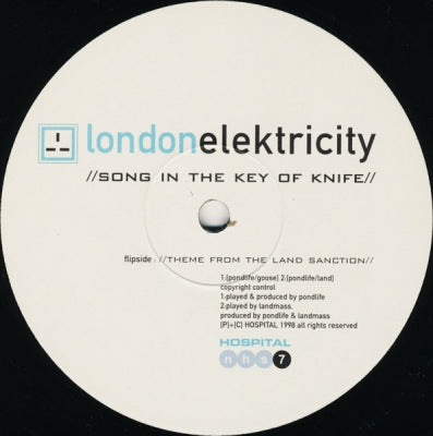 LONDON ELEKTRICITY - Song In The Key Of Knife / Theme From The Land Sanction