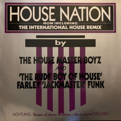 THE HOUSE MASTER BOYZ & THE RUDE BOY OF HOUSE - House Nation