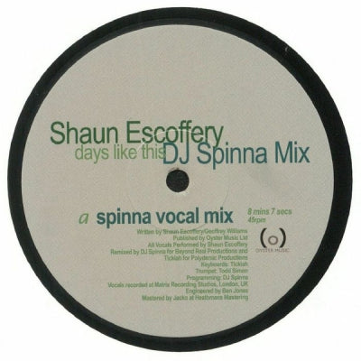 SHAUN ESCOFFERY - Days Like This