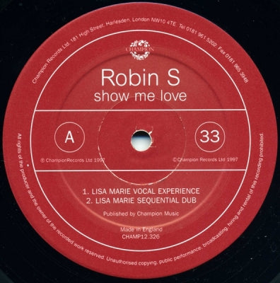 ROBIN S - Show Me Love