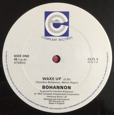 BOHANNON - Wake Up / Enjoy Your Day.