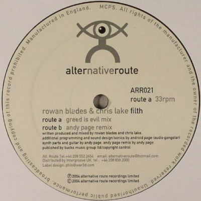 ROWAN BLADES & CHRIS LAKE - Filth