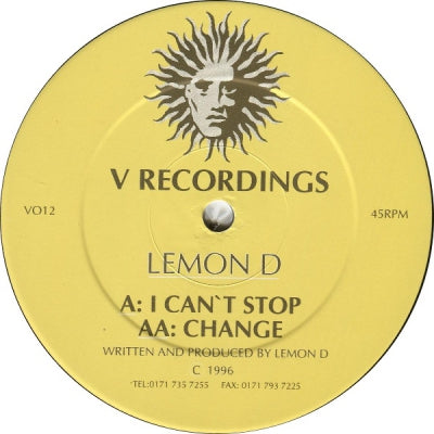 LEMON D - I Can't Stop / Change