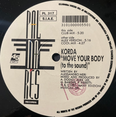 KORDA - Move Your Body (To The Sound)