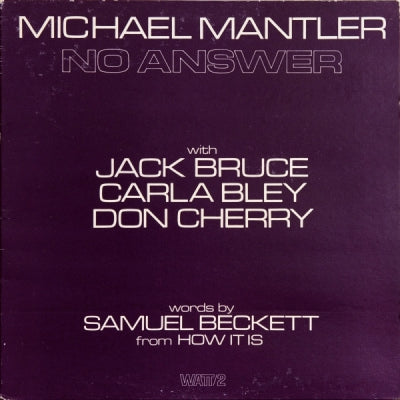 MICHAEL MANTLER - No Answer