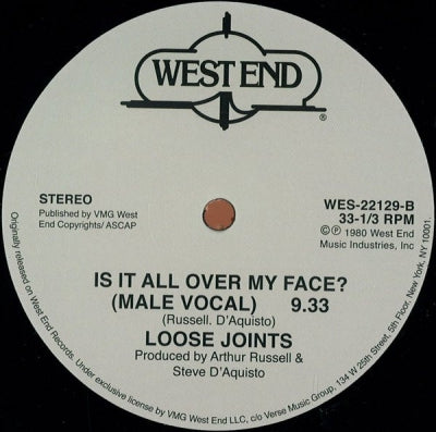 LOOSE JOINTS - Is It All Over My Face