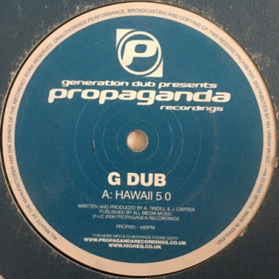 G DUB - Hawaii 5 O / Flute Thing