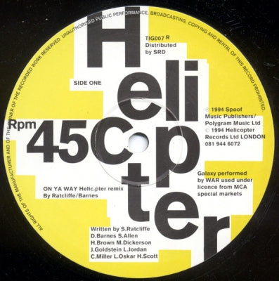 HELICOPTER - On Ya Way