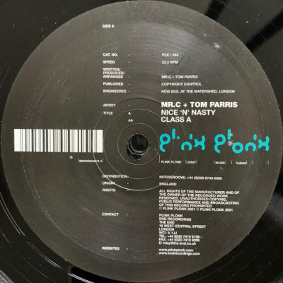MR. C & TOM PARRIS - Nice 'n' Nasty / Class A