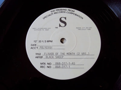 BLACK SHEEP - Flavor Of The Month