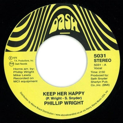PHILLIP WRIGHT - Keep Her Happy (& Instrumental).