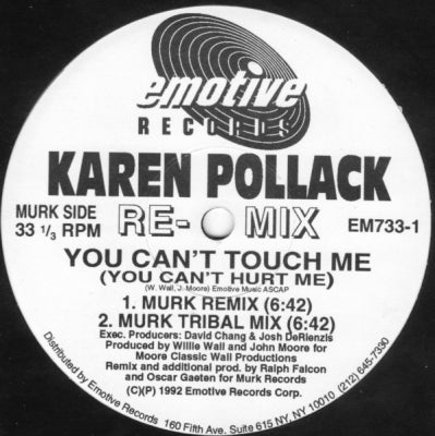 KAREN POLLACK - You Can't Touch Me
