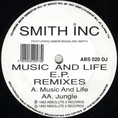 SMITH INC - Music And Life E.P. (Remixes)