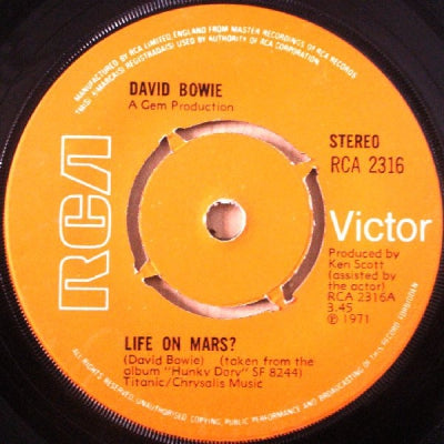 DAVID BOWIE - Life On Mars? / The Man Who Sold The World
