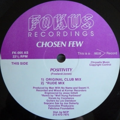 CHOSEN FEW - Positivity