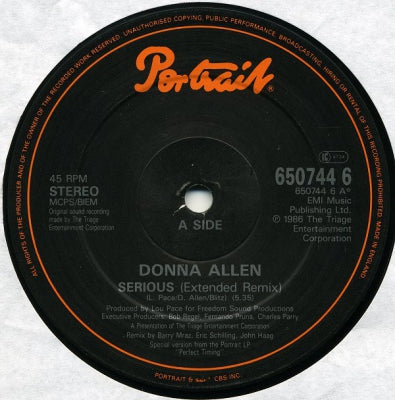 DONNA ALLEN - Serious