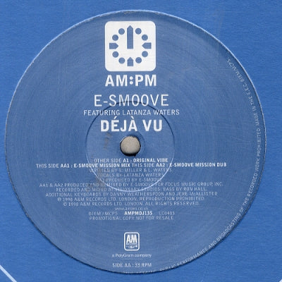 E-SMOOVE FEAT LATANZA WATERS  - Déjà Vu