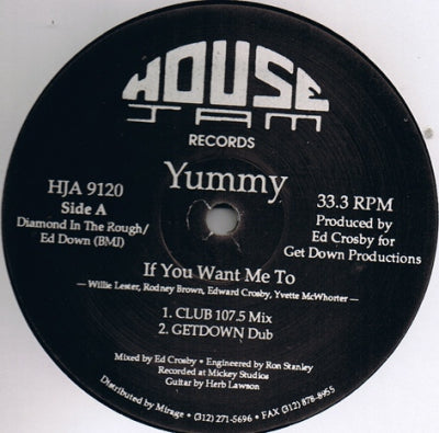 YUMMY - If You Want Me To