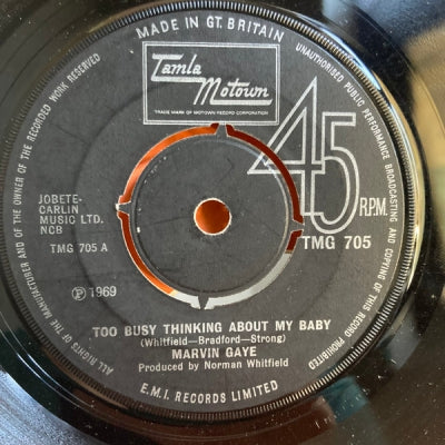 MARVIN GAYE - Too Busy Thinking About My Baby / Wherever I Lay My Hat Is My Home