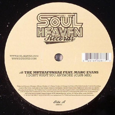 THE MUTHAFUNKERZ FEAT MARK EVANS - I Don't Want You Anymore