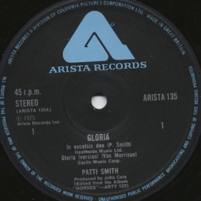 PATTI SMITH - Gloria / My Generation