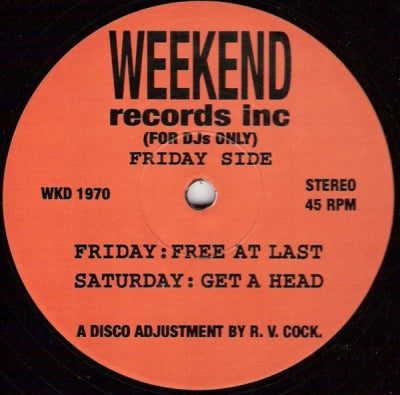 R.V.COCK - Free At Last / Get A Head