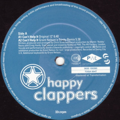HAPPY CLAPPERS - Can't Help It