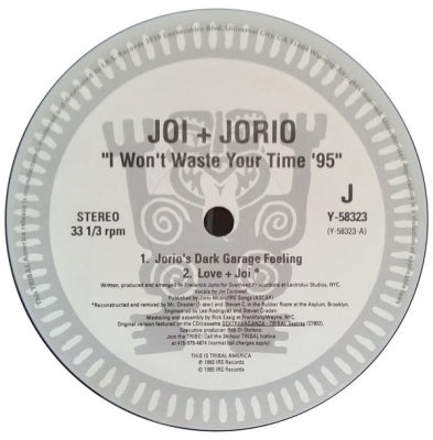 JOI & JORIO - I Won't Waste Your Time '95