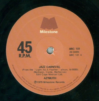 AZYMUTH - Jazz Carnival / Fly Over The Horizon