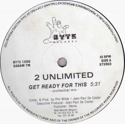 2 UNLIMITED - Get Ready For This
