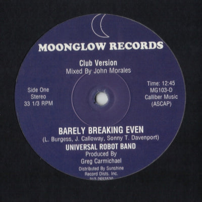 THE UNIVERSAL ROBOT BAND - Barely Breaking Even