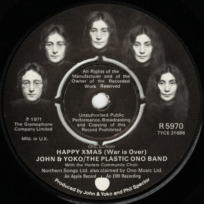 JOHN & YOKO / THE PLASTIC ONO BAND WITH THE HARLEM COMMUNITY CHOIR - Happy Xmas (War Is Over)