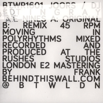JOORS & DJ STINGRAY - The Nines