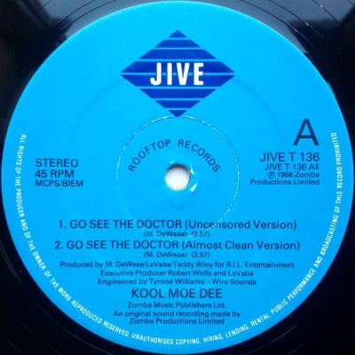 KOOL MOE DEE - Go See The Doctor / Monster Crack