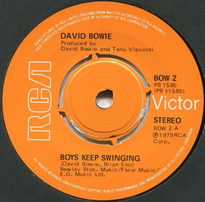 DAVID BOWIE - Boys Keep Swinging / Fantastic Voyage