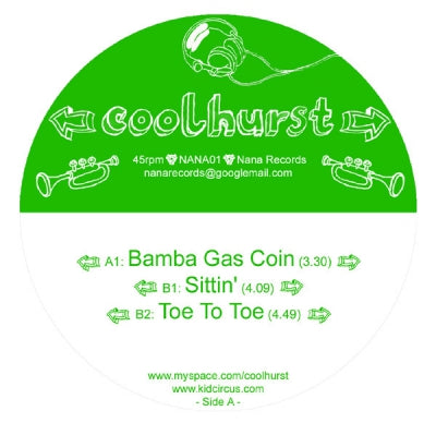 COOLHURST - Bamba Gas Coin / Sittin' / Toe To Toe