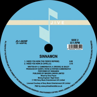 SINNAMON - I Need You Now