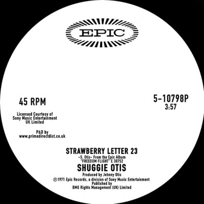 SHUGGIE OTIS - Strawberry Letter 23 / Ice Cold Daydream